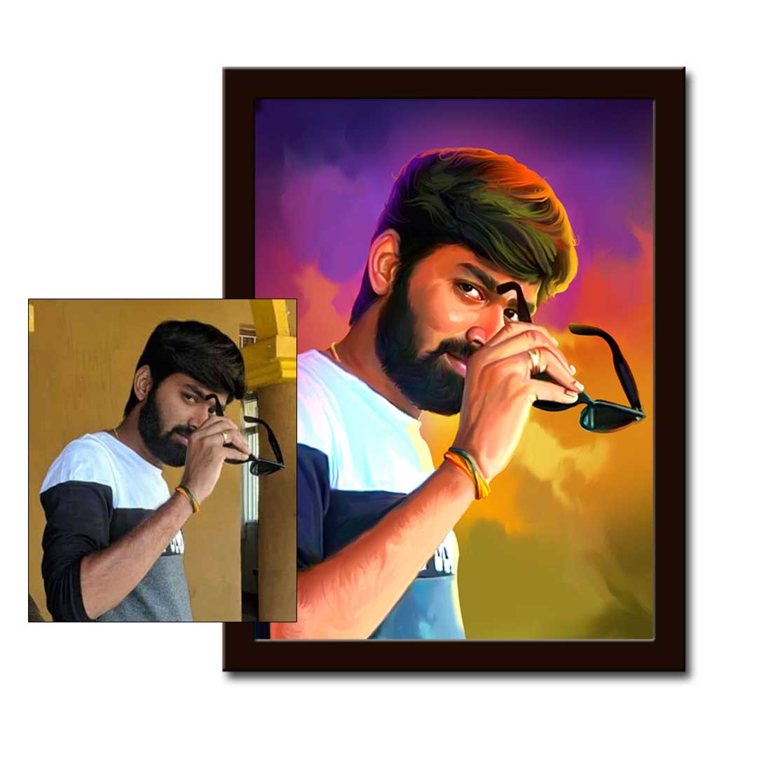 Birthday Gift for Men | Digital Painting Gifts | Design-1 - Image 2