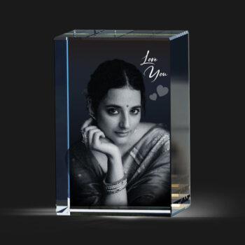 Special Gift for Lover | Valentine's day gifts | 3D Crystal (6 x 6 x 10 cm) with Photo Online