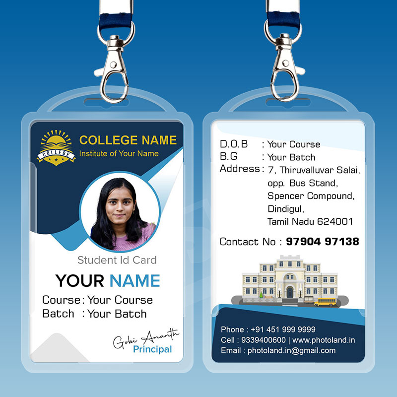 College ID Card | PVC ID card | Photo ID card-Design 1