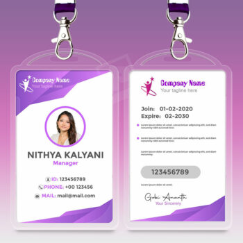 Corporate Company ID Card | PVC ID card | Photo ID card-Design 1