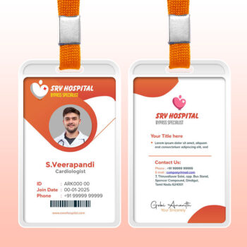 Hospital ID card | PVC ID card | Photo ID card-Design 1
