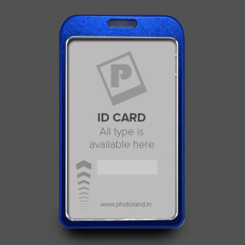 Blue Aluminium Metal ID Card | Premium Printed Staff & Office ID Card - Image 3