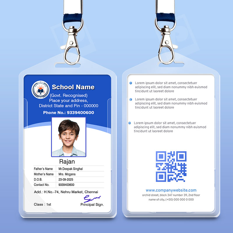 School student ID Card | PVC ID card | Photo ID card-Design 2 - Image 2