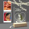 Perfect Wedding & Anniversary Gift |Personalized LED Photo Lamp (6x4 inch) with 2 Photo Magnets (4x3 inch) | Pack of 2 5