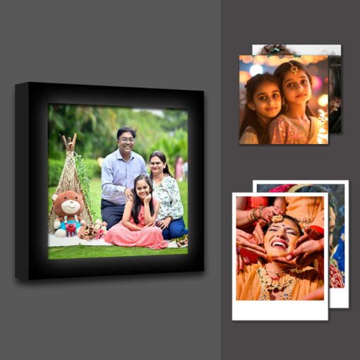 Birthday Gift Combo | Mini Photo Frame, 2 Photo Magnets & 16 Mini Polaroid Prints | Gift Set Combo | Pack of 3