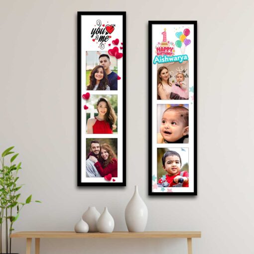 Personalized Family Gifts | Combo Set  Ladder Photo Frames (8x26 in) | Pack of 2