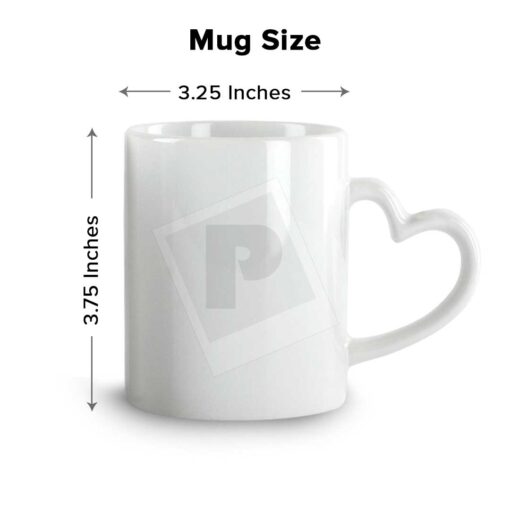 Custom Wedding Gifts Combo – Desktop Calendar  (6x4 in) and Heart Handle Mug | Pack of 2 - Image 3