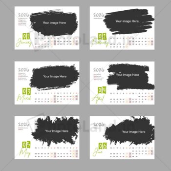Alternative view of 2026 Personalized Easel Calendar 6 x 4 Inches Horizontal | Bulk order Design 01