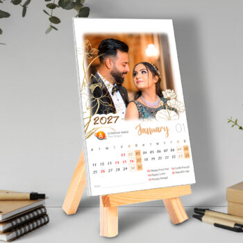 2027 Personalized Photo Easel Calendar_Design_2