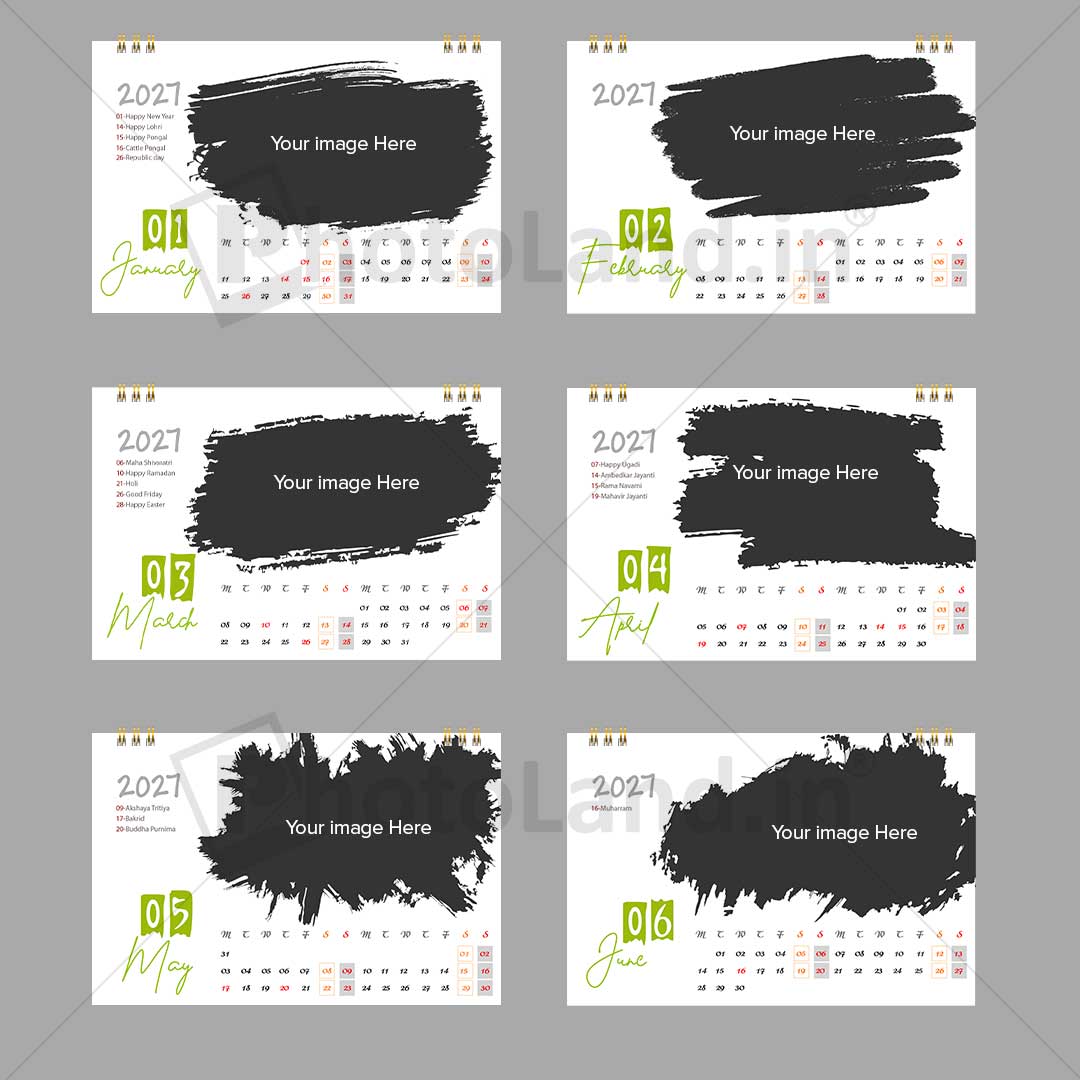 2027 Personalized Photo Easel Calendar_Design_3 - Image 3