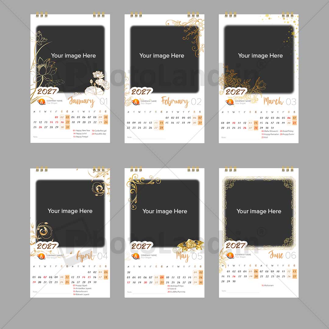 2027 Personalized Photo Easel Calendar_Design_4 - Image 4
