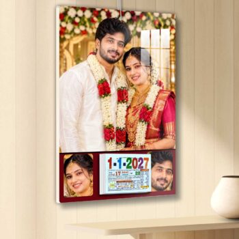 2027 Personailized Daily Calendar | Daily Sheet Calendar Tamil | Newly wed couple Gifts