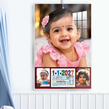 Alternative view of 2027 Personailized Daily Calendar |  Daily Sheet Calendar Tamil | Children Gifts