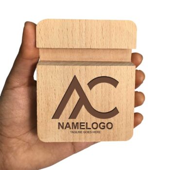 Alternative view of Personalized Wooden Mobile Stand | Enrgaved Logo Mobile Holder | Best Corporate Gifts