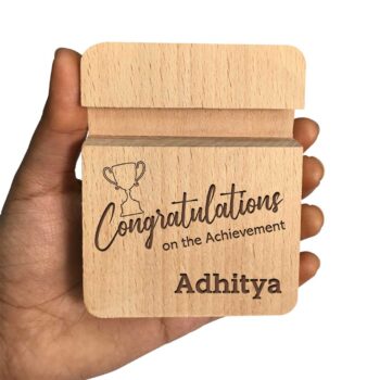 Alternative view of Premium Wooden Mobile Stand | Wooden Phone Holder | Unique Return Gifts