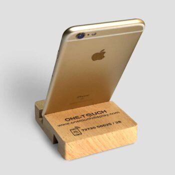 Alternative view of Personalized Wooden Mobile Stand | Enrgaved Logo Mobile Holder | Best Corporate Gifts