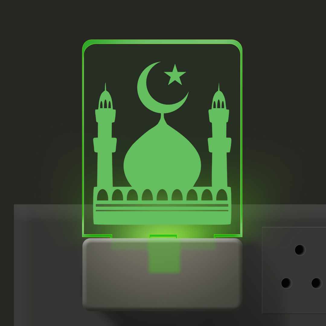 3d Illusion Led Plug Lamp | 3 d Led Night Lamp | Muslim prayer place