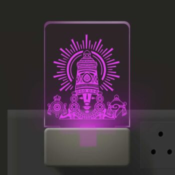 3d Illusion Led Plug Lamp | 3 d Led Night Lamp | God Perumal