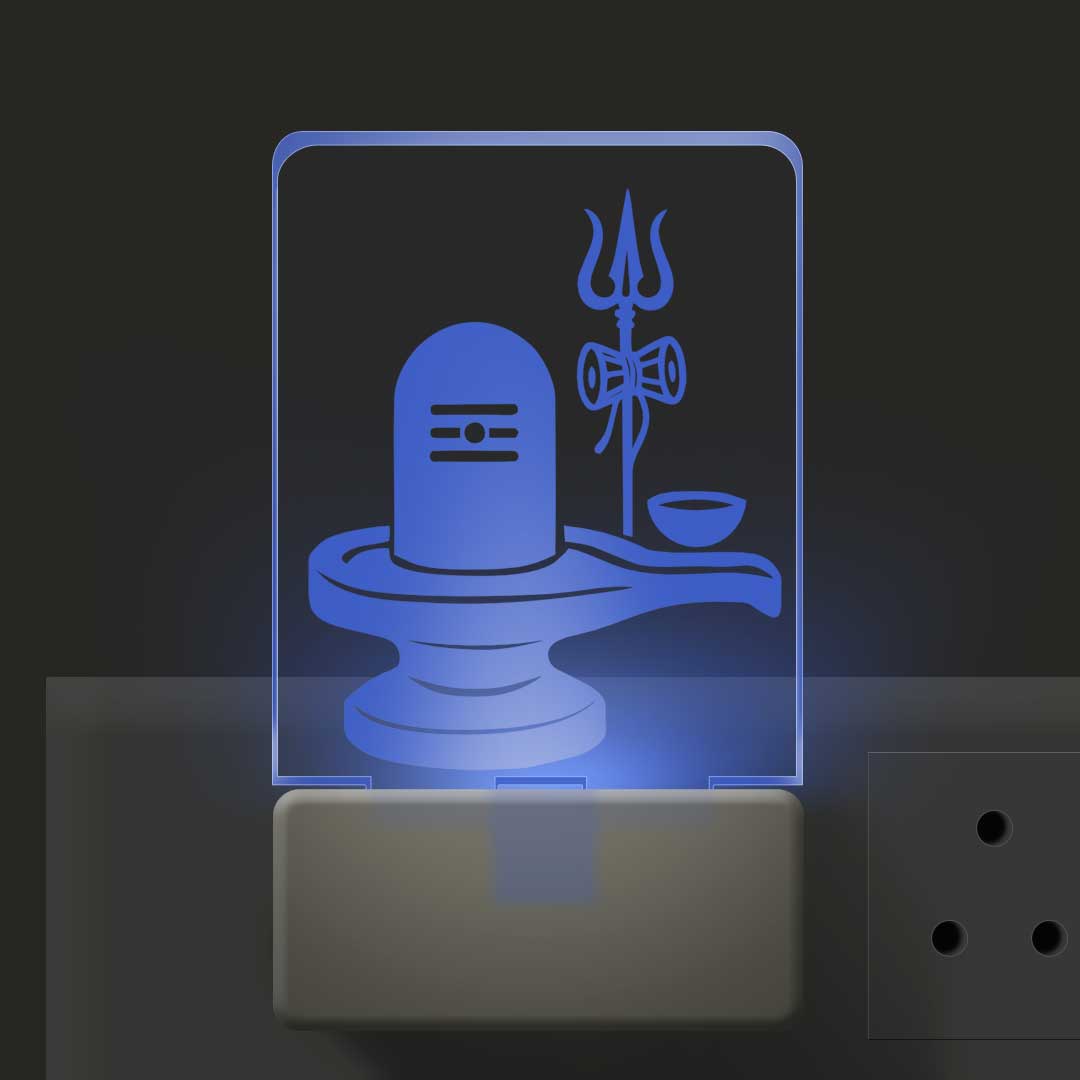 3d Illusion Led Plug Lamp | 3 d Led Night Lamp | Shiva Lingam