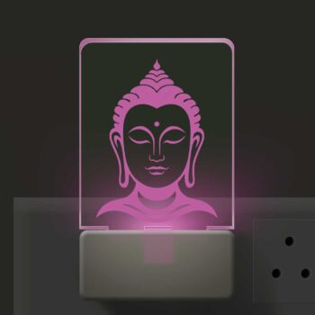 3d Illusion Led Plug Lamp | 3 d Led Night Lamp | God Buddha Design-2