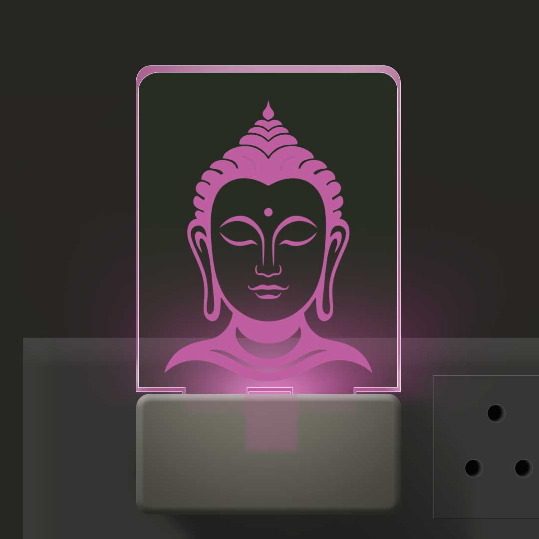 3d Illusion Led Plug Lamp | 3 d Led Night Lamp | God Buddha Design-2