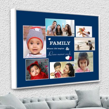 Alternative view of Personalized Photo Collage Canvas Design 14