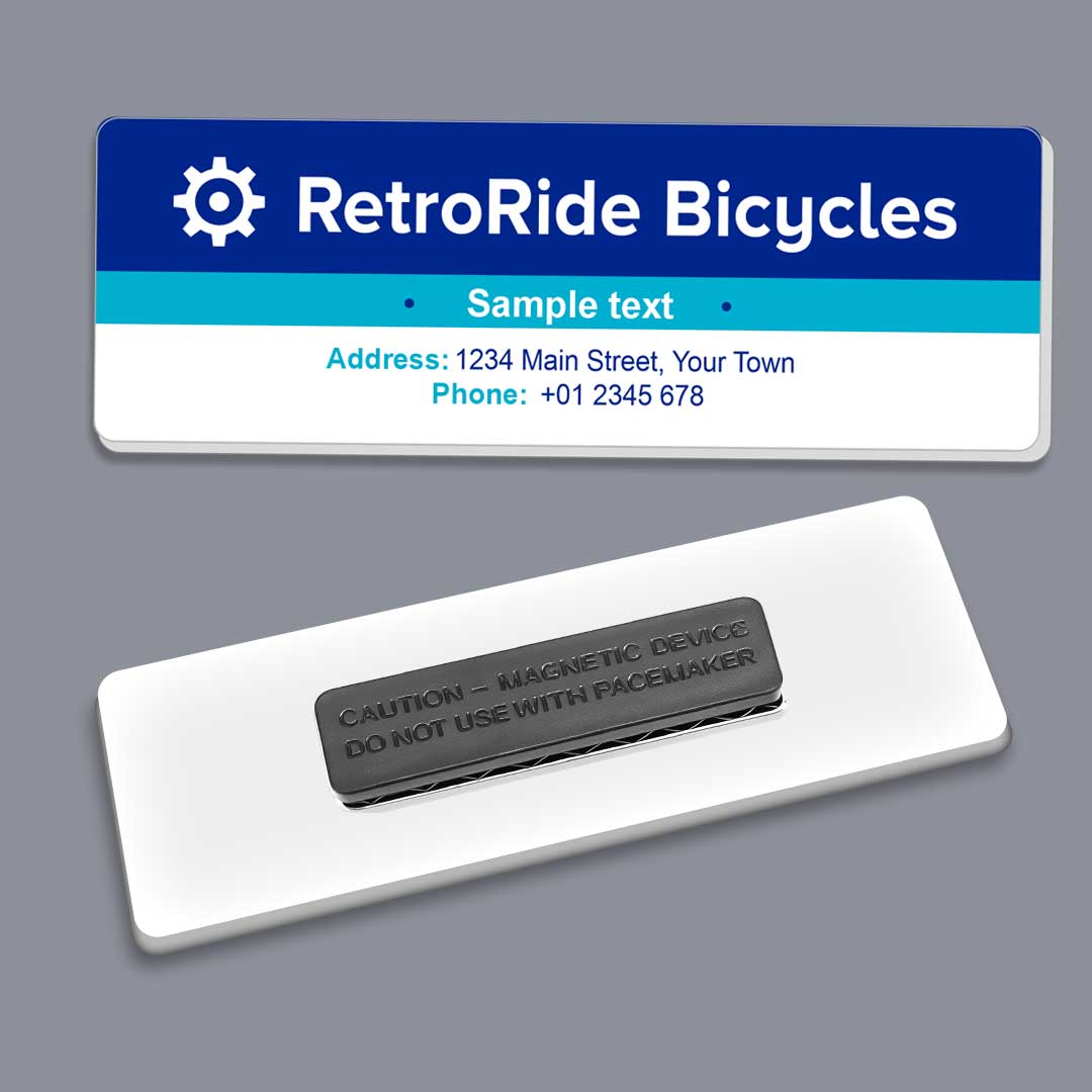 Acrylic-Name Badge | Magnetic | Design-1
