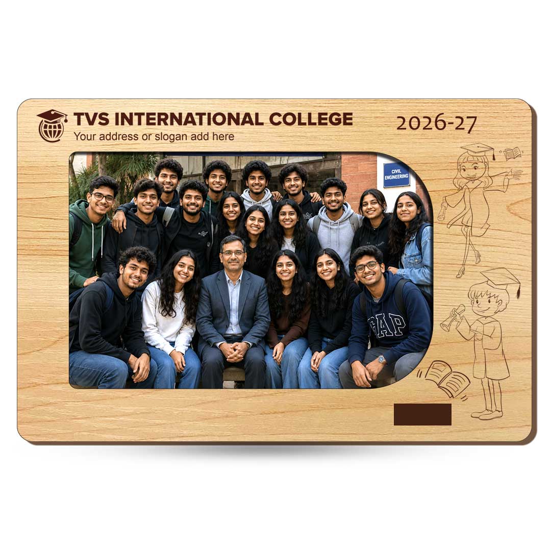 College Group photo | Cutout Frame | Size 9 x 6 inches