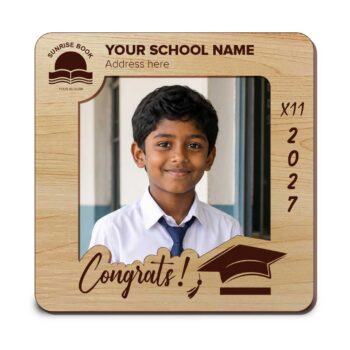 Student photo frame | Cutout frame size 5×5 inches