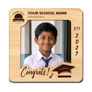 Student photo frame | Cutout frame size 5×5 inches