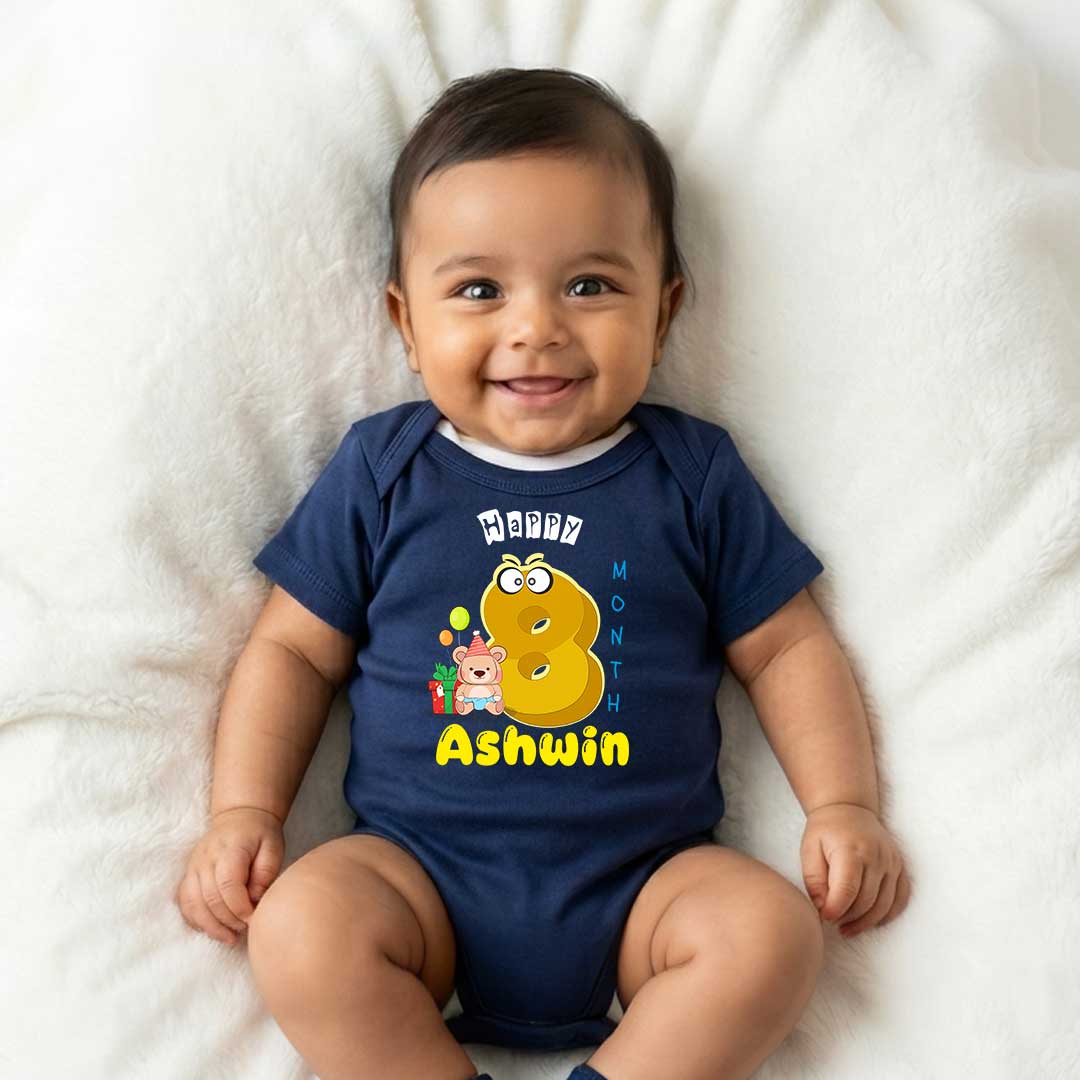 Soft Baby Wear | Navyblue color Tshirt for 8 Month