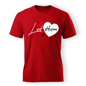 Alternative view of Custom T shirts | Photo Tshirt for Men | Red Tee Shirt Round Neck