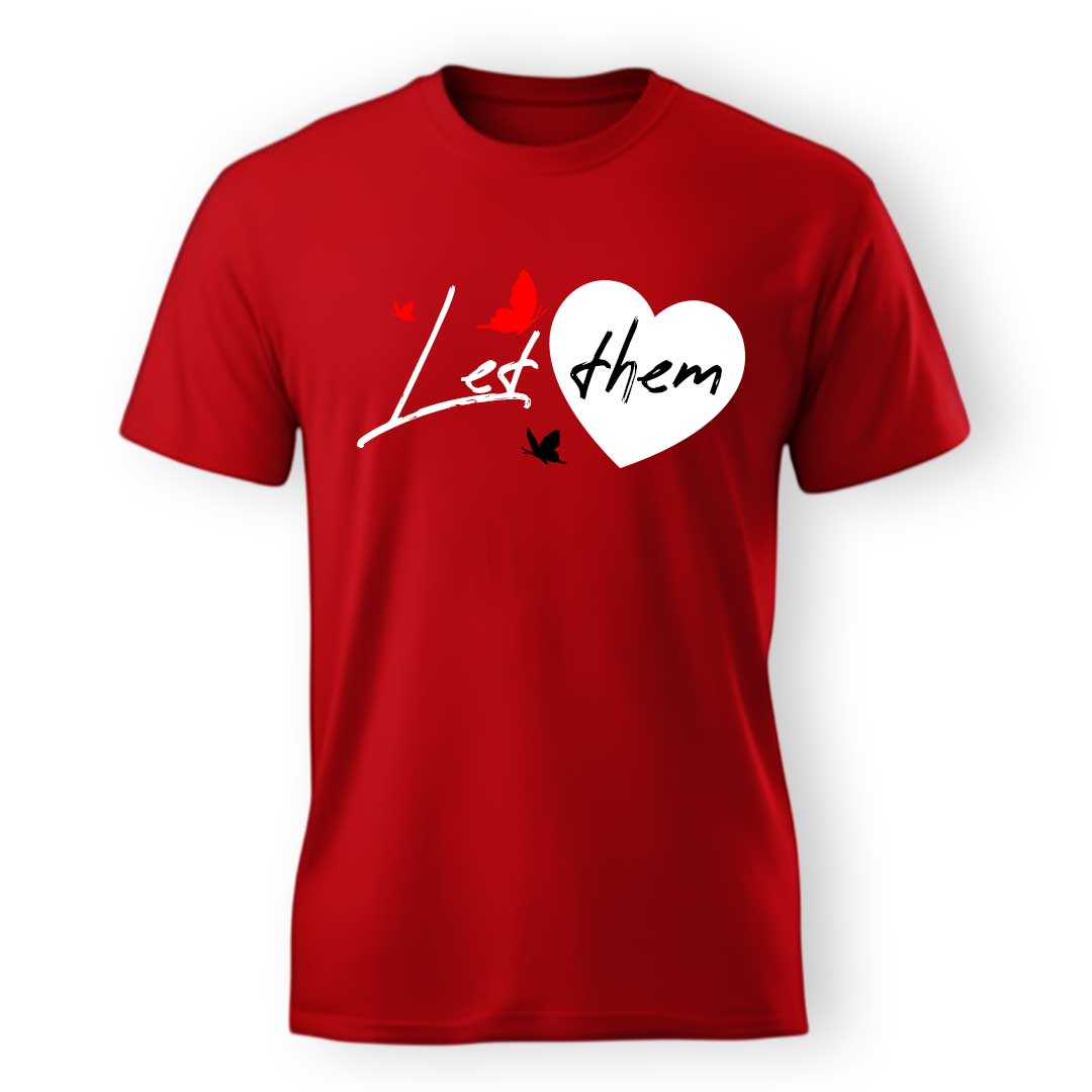 Custom T shirts | Photo Tshirt for Men | Red Tee Shirt Round Neck - Image 2