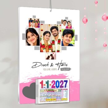 2027 Daily sheet calendar-Acrylic-New wedding couple