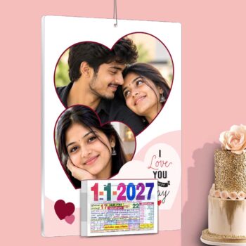 2027 Daily sheet calendar-Acrylic-Valentines Day