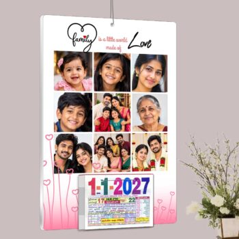 2027 Daily sheet calendar-Acrylic-Family love