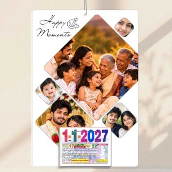 Alternative view of 2027 Daily sheet calendar-Acrylic-Happy Moments