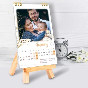 2027 Personalized Photo Easel Calendar_Design_4